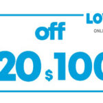 $20 OFF $100 LOWES ONLINE COUPON